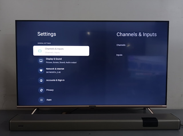 Skyworth Smart TV Channels and Inputs