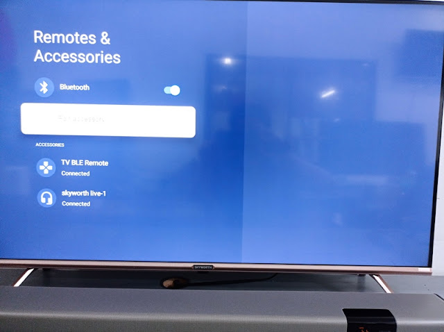 All connected Accessories, Skyworth TV Successfully Connected to Bluetooth Speaker